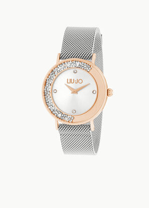 OROLOGIO LIU JO MINI DANCING SLIM QUAD.SILVER /ORO ROSA da Solaro