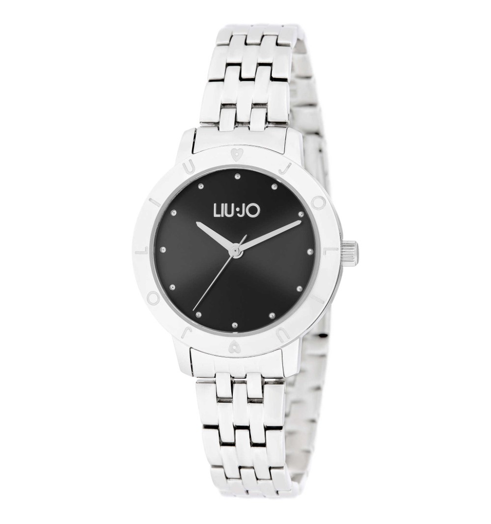 OROLOGIO LIU JO GRETA QUAD.NERO CASSA SILVER da Solaro